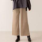 High-waist Velvet Ruched Wide-leg Pants