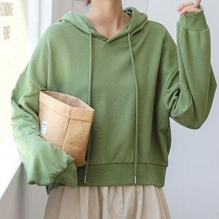 Plain Hoodie Avocado Green - One Size