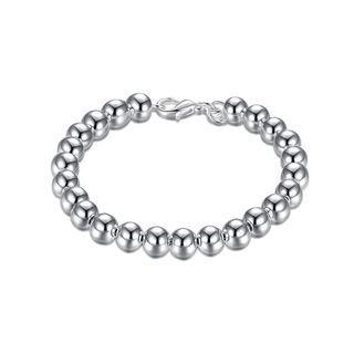 Simple And Fashion Geometric Ball Bead Bracelet Silver - One Size