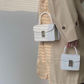 Croc Grain Mini Handbag