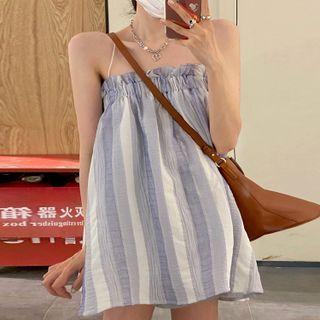 Striped Camisole Top Blue - One Size