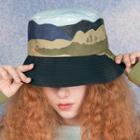 Embroidered Scenery Bucket Hat (various Designs)