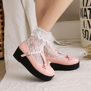 Wedge Heel Mary Jane Shoes