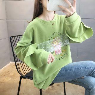 Popcorn Print Pullover