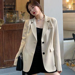 Strapless Shirred Sheath Dress / Blazer