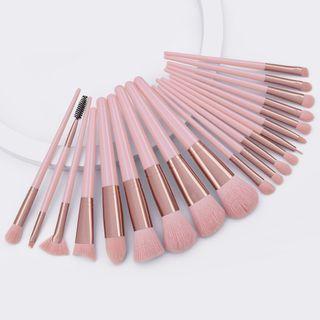 Set Of 20: Makeup Brush Set Of 20 - Pink - One Size