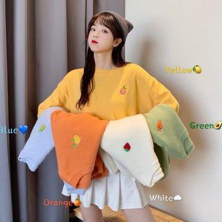 Fruit Embroidery Sweater