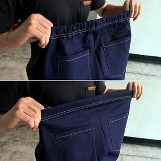 Band-waist Straight-cut Jeans