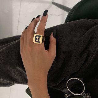 Alloy Alphabet Ring