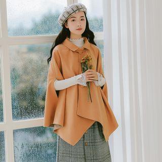 Plain Buttoned Cape