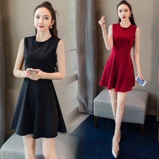 Sleeveless Cut-out Mini A-line Dress