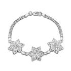 Fashion 925 Sterling Silver Snowflake Bracelet