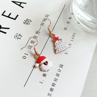 Christmas Asymmetric Drop Earring