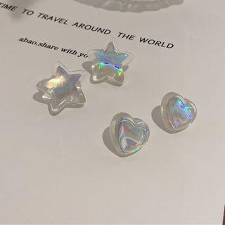 Star / Heart Holographic Acrylic Earring
