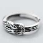 925 Sterling Silver Faux Knot Ring