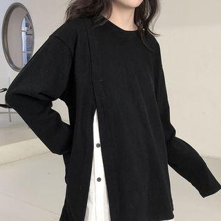 Mock Two Piece Two-tone T-shirt