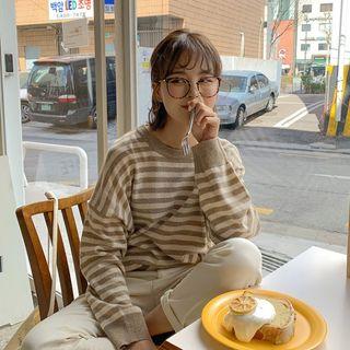 Oversized Stripe Lightweight Knit Top