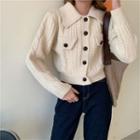 Long-sleeve Cable Knit Thick Cardigan
