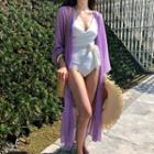 Wrap-front Swimsuit