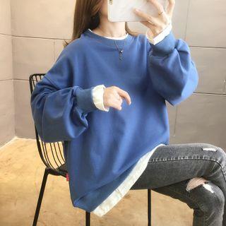 Oversized Color-block Hoodie