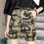 Camo A-line Skirt