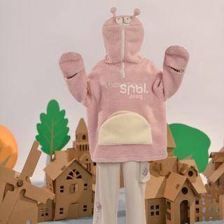 Cartoon Themed Fleece Zip Hoodie