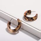 Leopard Print Hoop Earring 1 Pair - E522 - Leopard - Red - One Size