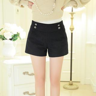 Button-detail Shorts