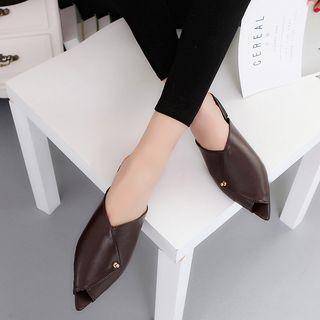 Pointy Slide Sandals
