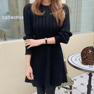 Cable-knit Swing Dress