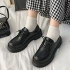 Plain Lace-up Oxfords