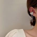 Heart Rhinestone Alloy Cuff Earring / Necklace