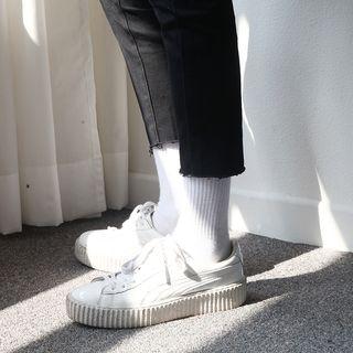 Slim-fit Fray-hem Jeans