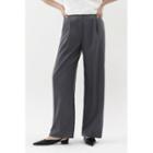 Pleated Pinstripe Wide-leg Pants
