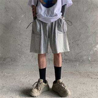 Pocket-side Plain Shorts