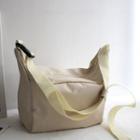 Plain Waterproof Nylon Crossbody Bag