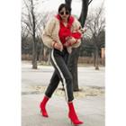 Tie-front Faux-fur Jacket