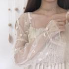 Sheer Embroidered Light Jacket