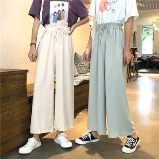 Elastic Waits Wide Leg Pants