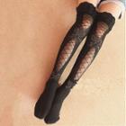 Bow Stockings Black - One Size