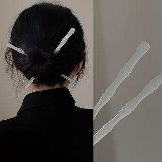 Bamboo Hair Stick 2886a - Translucent - One Size