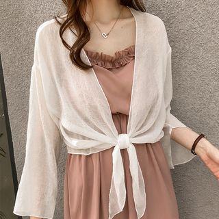 Chiffon Open-front Light Jacket