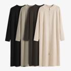 Zip Midi Sweater Dress