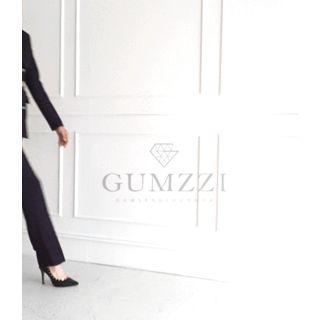 Set: Double-breasted Pinstriped Blazer + Dress Pants