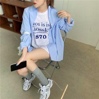 Long-sleeve Shirt / Lettering T-shirt