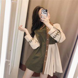 Color Block Panel Blouse