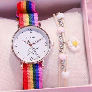 Set: Nato Strap Watch + Bracelet