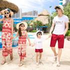 Family Matching Tank Top / Wide Leg Pants / Short-sleeve T-shirt / Shorts / Set