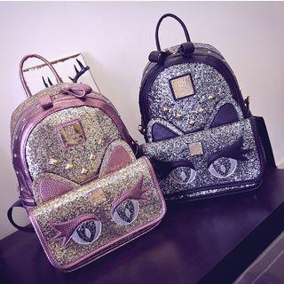 Glitter Cat Eye Backpack