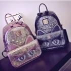 Glitter Cat Eye Backpack